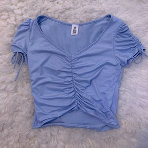 PAC Sun baby blue crop top